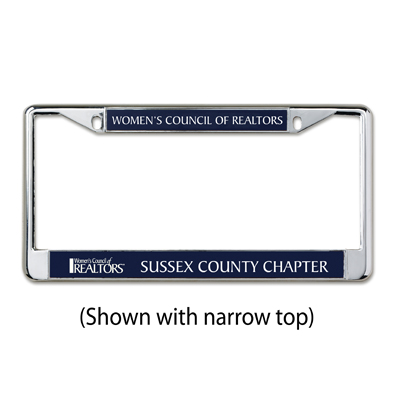 Custom Chrome Plated License Plate Frame